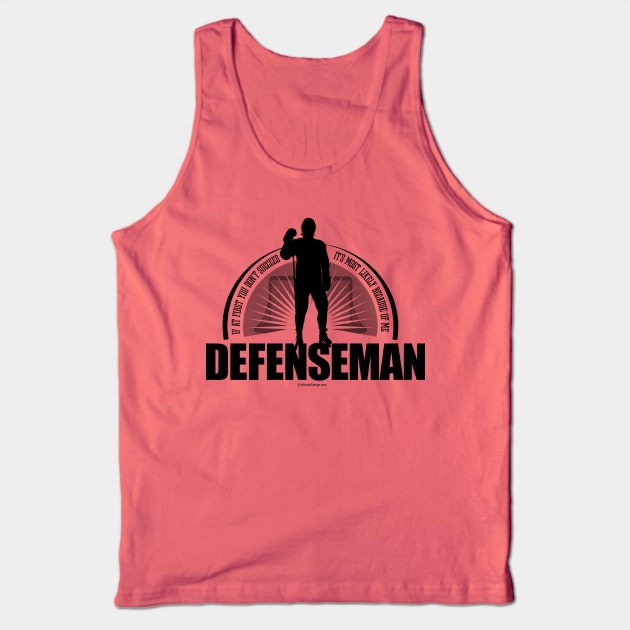 Hockey Defenseman Tank Top by eBrushDesign